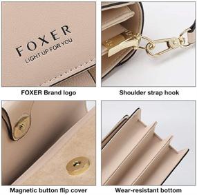 img 1 attached to 👜 Genuine Cow Leather Mini Ladies Shoulder Bag by FOXER - Stylish Small Crossbody Bag for Women