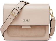 👜 genuine cow leather mini ladies shoulder bag by foxer - stylish small crossbody bag for women logo