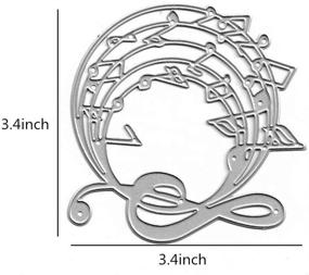 img 1 attached to Точные музыкальные ножи для вырезания нот: универсальный металлический инструмент для рукоделия из углеродистой стали для изготовления альбомов, открыток, скрапбукинга и декоративных рукоделий.