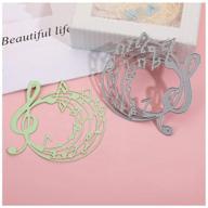 precision musical note cutting dies: versatile metal carbon steel craft tool for diy albums, cards, scrapbooks, and decorative crafts logo