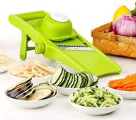 🥕 keouke mandoline slicer vegetable shredder - adjustable blade for effortless slicing of lemon, potato, cucumber, orange, cheese, french fries logo