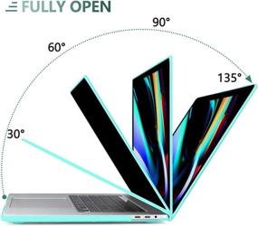 img 2 attached to Dongke MacBook Pro 16 inch Case 2020 2019 Release A2141: Mint Green Hard 📦 Shell & Keyboard Cover for MacBook Pro 16-inch Retina Display with Touch Bar and Touch ID