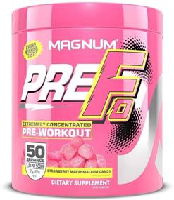 img 4 attached to 🍓 Magnum Nutraceuticals PRE-FO Pre-Workout Powder - 50 Servings: Strawberry Marshmallow Boost