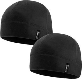 img 4 attached to Fleece Tactical Beanie: Stay Warm All Winter with Military-Grade Army Cap (2 Pack)