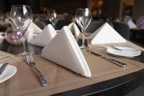 img 1 attached to Hemstitch Dinner Napkins Set 12: Elegant and Versatile Table Linens for Dining Excellence