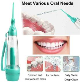 img 2 attached to 🚿 Portable Cordless Water Flosser for Teeth, Dental Oral Irrigator, Water Jet Tips Flosser, Professional Oral Flusher, Deep Teeth Cleaner - Waterproof, Ideal for Home, Travel, Office