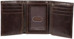 img 1 attached to Columbia Blocking Trifold Wallet Brown