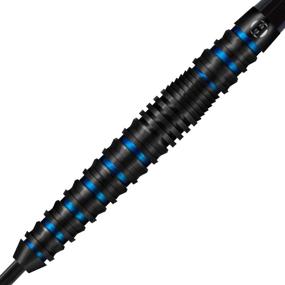 img 3 attached to 🎯 Ultimate Precision and Style: Harrows Spina Black - Blue 90% Tungsten Steel Tip Darts