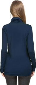 img 1 attached to 👩 VONFORT Lightweight Thermal Turtleneck for Women - Ideal Lounge & Sleepwear