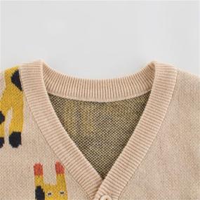 img 3 attached to 🌈 LittleSpring Rainbow Cardigan Sweater for Boys: Months Clothing Sweaters