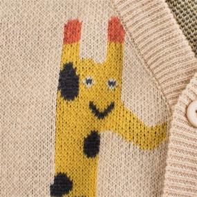 img 2 attached to 🌈 LittleSpring Rainbow Cardigan Sweater for Boys: Months Clothing Sweaters