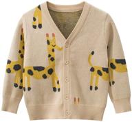 🌈 littlespring rainbow cardigan sweater for boys: months clothing sweaters logo