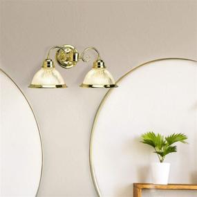 img 2 attached to Millbridge 2-Light Wall Light in Polished Brass by Design House 503029