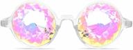 🌈 rainbow clear kaleidoscope glasses by glofx логотип