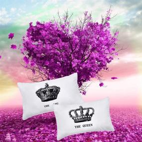 img 2 attached to 👑 DasyFly His and Hers King and Queen Couples Pillow Cases - Funny His and Hers Gifts for Him, Perfect Annivesary Wedding Gifts for The Couple, Romantic Couples Gifts Idea for Christmas or Valentines Day