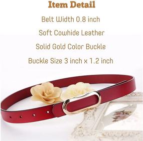 img 2 attached to 【CaserBay】Women Fashion Waistband Jeans【Suit 1 Burgundy】 Women's Accessories for Belts