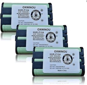 img 3 attached to 3 Pack OXWINOU 3.6V Home Phone Battery Compatible with HHR-P104, HHR-P104A, KX-FG6550, KX-FPG391,KX-TG2388B KX-TG2396 - Ideal Replacement for Phone