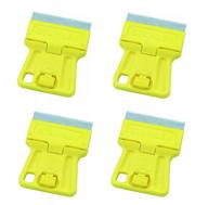 stanley high visibility mini razor blade scraper (pack of 4), 1-3/16-inch logo