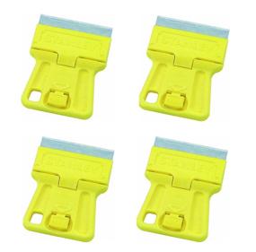 img 1 attached to Stanley High Visibility Mini Razor Blade Scraper (Pack of 4), 1-3/16-inch