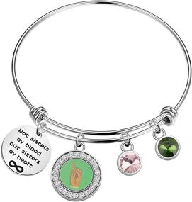 img 4 attached to HOLLP Sorority Jewelry Sisters Bracelet