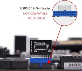 img 2 attached to Перевод на русский язык названия продукта: "EZDIY-FAB USB 3.0 (3.1 Gen 2) внутренний (19-штырьковый) разъем для USB 3.1/3.2 Type-C (20-штырьковый) А-типа передний панельный адаптер: упростите свои соединения USB!