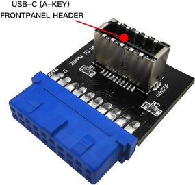 img 3 attached to Перевод на русский язык названия продукта: "EZDIY-FAB USB 3.0 (3.1 Gen 2) внутренний (19-штырьковый) разъем для USB 3.1/3.2 Type-C (20-штырьковый) А-типа передний панельный адаптер: упростите свои соединения USB!