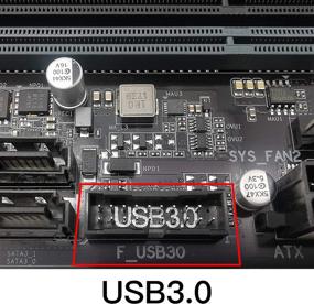 img 1 attached to Перевод на русский язык названия продукта: "EZDIY-FAB USB 3.0 (3.1 Gen 2) внутренний (19-штырьковый) разъем для USB 3.1/3.2 Type-C (20-штырьковый) А-типа передний панельный адаптер: упростите свои соединения USB!