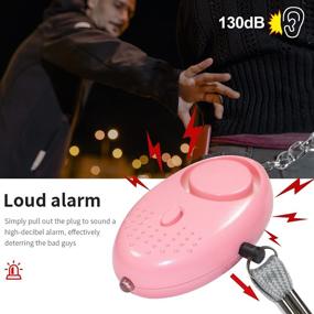 img 3 attached to 🚨 High-decibel Self Defense Alarms with LED Lights: Emergency Personal Alarm 3 Pack for Men, Women, Children, Elderly – Security Device
