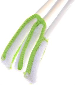 img 2 attached to 🚗 3-Piece Mini Duster Set for Car Air Vents - Automotive Air Conditioner Cleaner Brush for Keyboard & Window