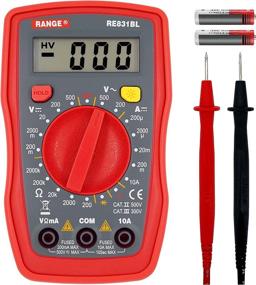 img 4 attached to 🔧 RANGE Digital Multimeter and Volt Tester with Continuity, Diode and Resistance Test - Dual Fused for Anti-Burn (Red)