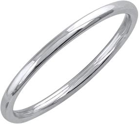 img 4 attached to 💍 Classically Elegant: 950 Platinum 1.5mm Plain Wedding Band for Timeless Romance