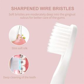 img 3 attached to Seago SG548 Rechargeable Sonic Toothbrush for Kids 6+ with Intelligent Timer - Waterproof IPX7, Electric Toothbrush with 2 Replaceable Soft Bristles Head (White)