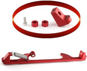 img 2 attached to Top10 Racing Throttle Cable Bracket 4150 4160 Series Throttle Brackets Billet Aluminum Anodized Throttle Cable Bracket Adjustable (Red)