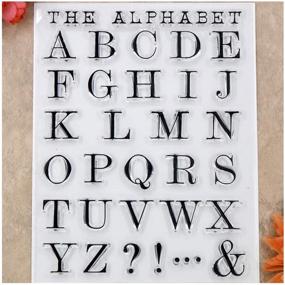 img 1 attached to 💌 Kwan Crafts Letters Alphabet Clear Stamps: Perfect for Card Making, Decoration, and DIY Scrapbooking Projects