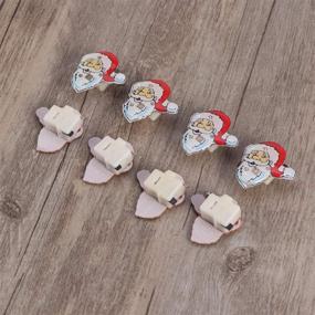 img 2 attached to 25Pcs LED Santa Claus Brooch Christmas Pin - BESTOYARD Children Gift Party Favors & Decorations