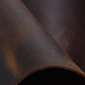 img 2 attached to 🔥 Premium Thick Full Grain Cowhide Leather: Perfect for Crafting, Tooling, and Arts Projects