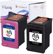 🖨️ v-surink remanufactured ink cartridges for hp 65 65xl - compatible with deskjet 3755 2655 3720 3722 3752 3758 2652 2624, envy 5010 5020 5055 5052 printers logo