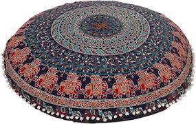 img 1 attached to Hemsi 77 Bohemian Decorative Mandala Cushion