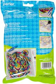 img 2 attached to 🐯 Creative Craft Kit: Perler Rainbow Tiger Pattern and Fuse Bead Set - 11'' x 11'', 3503pc