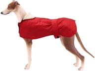 🧥 morezi dog jacket: warm fleece lined winter coat for greyhounds, lurchers, and whippets - waterproof & adjustable logo