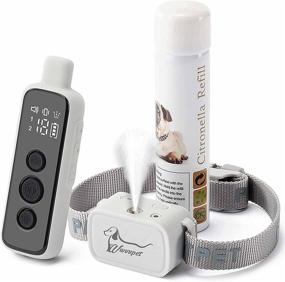 img 4 attached to WWVVPET Citronella Dog Training Collar with Remote: 3 Modes Spray/Vibration/Beep, 1000ft Range - Harmless, Safe, Humane No Shock Spray Collar (Does Not Automatically Work)