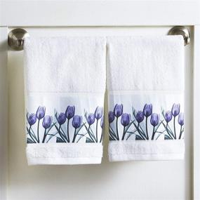 img 1 attached to Lakeside Collection Tulip Hand Towels