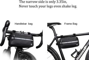 img 1 attached to 🚴 Wxnow Bike Handlebar Bag: A Versatile Front Tube Bicycle Basket with Convenient Shoulder Strap