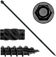 heavy black timber landscaping screws fasteners logo