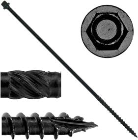 img 4 attached to Heavy Black Timber Landscaping Screws Fasteners