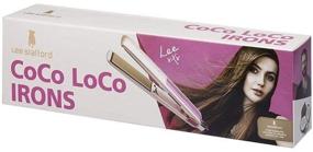 img 1 attached to Lee Stafford Coco LoCo Hair Straightener: Professional Flat Iron with Variable Temperature Control, Ceramic Floating Plates, and Pink Styler