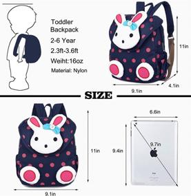 img 3 attached to 🐇 Синий кролик рюкзак-автокресло для малышей