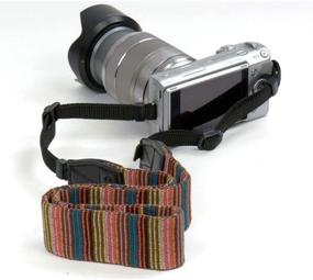 img 2 attached to 📷 CHMETE Vintage Bohemian Camera Neck Strap with Adjustable Harness - Perfect for DSLR Cameras