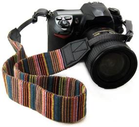 img 4 attached to 📷 CHMETE Vintage Bohemian Camera Neck Strap with Adjustable Harness - Perfect for DSLR Cameras