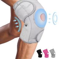 🏃 funpkin adjustable knee brace for running: pain relief, arthritis support, gel pads, stabilizers, open patella, compression - meniscus tear, acl, mcl логотип